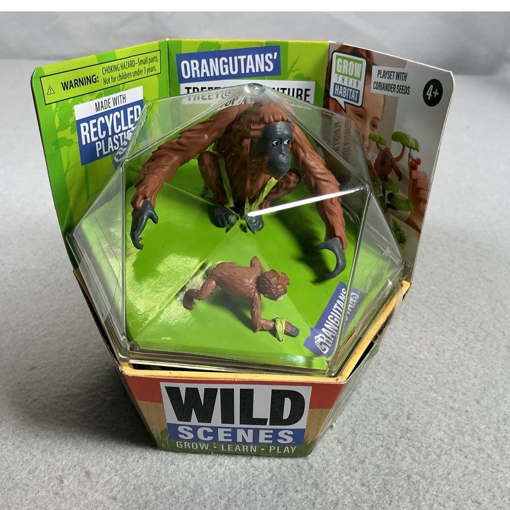 Wild Scenes Orangutan Treetop Adventure Playset Seeds Planter New